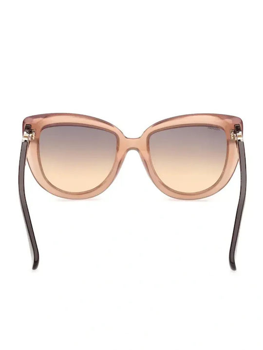 Max Mara Emme6 Women's Sunglasses with Brown Plastic Frame and Yellow Gradient Lens MM 0029 45F