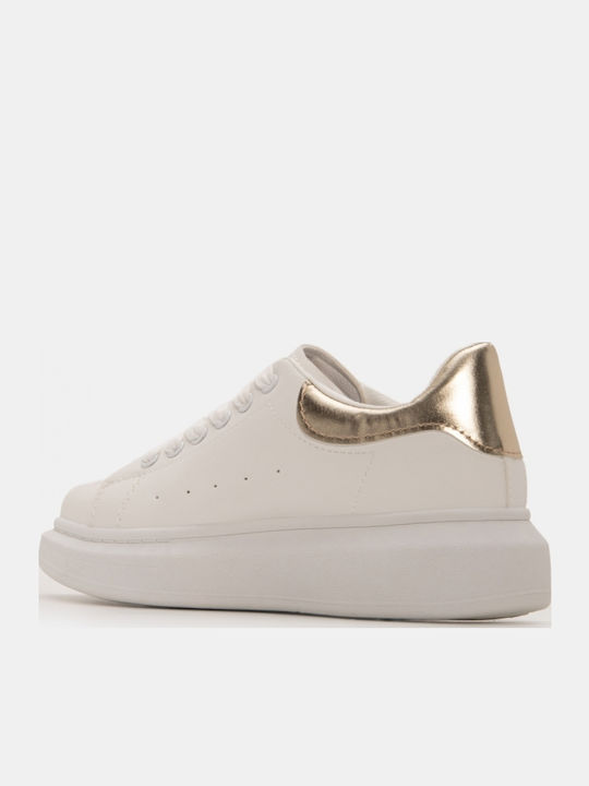 Adidași Flatforms Pentru Femei Auriu