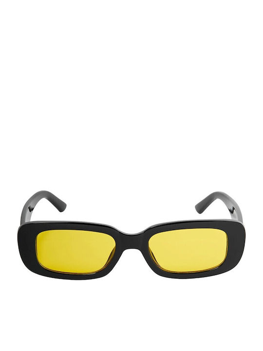 Jack & Jones Jacabel Ανδρικά Γυαλιά Ηλίου με Μαύρο Κοκκάλινο Σκελετό και Κίτρινο Φακό 12234706