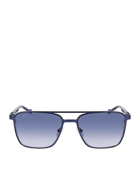 Zeiss Men's Sunglasses with Blue Metal Frame and Blue Gradient Lens S0390327