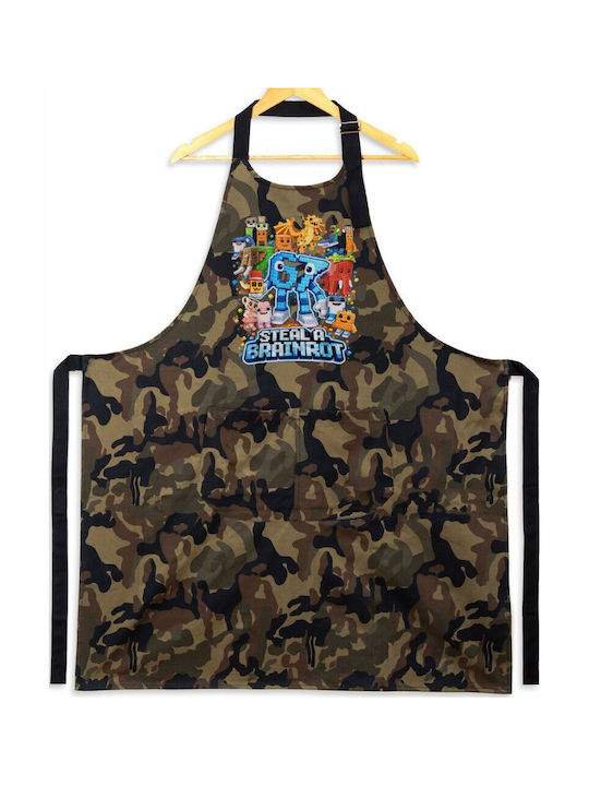 Koupakoupa Steal A Brainrot Six Seven Ποδιά Κουζίνας Πολύχρωμη 31.5x20cm KP_33131_apron-army