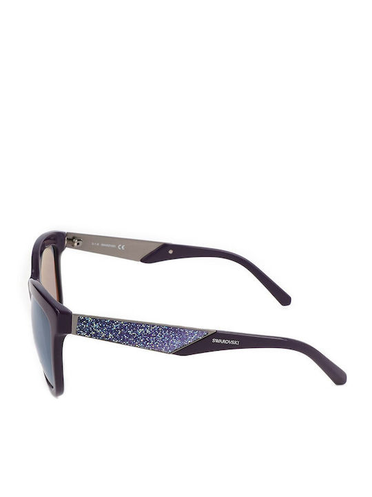 Swarovski Women's Sunglasses with Purple Plastic Frame and Purple Gradient Lens SK0125 81Z