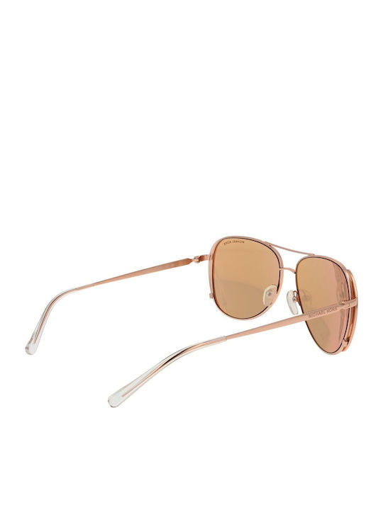 Michael Kors Chelsea Glam Γυναικεία Γυαλιά Ηλίου με Ροζ Χρυσό Μεταλλικό Σκελετό και Ροζ Καθρέφτη Φακό MK1082 1108R1