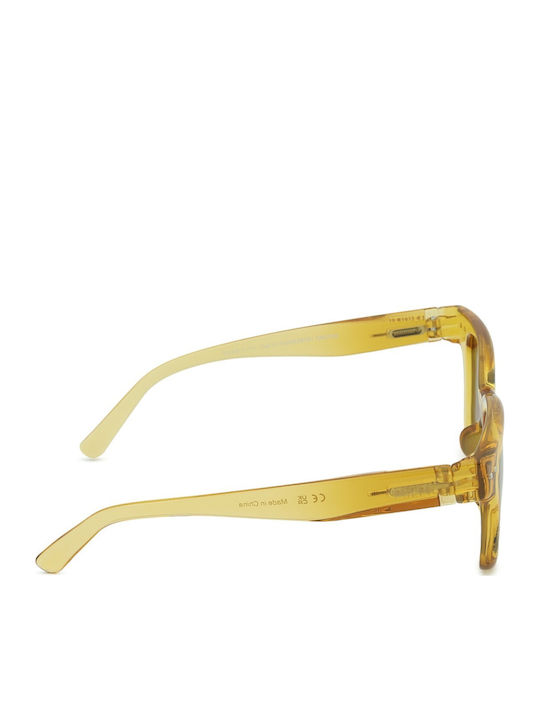 Izipizi Square Kids Sunglasses with Mirror Lens Brown for 7-11 Years