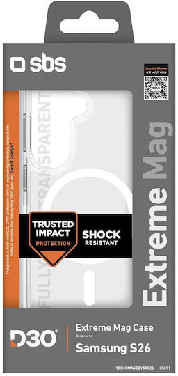 Sbs Extreme D30 Case Samsung Galaxy S26 Compatible Magsafe Transparent