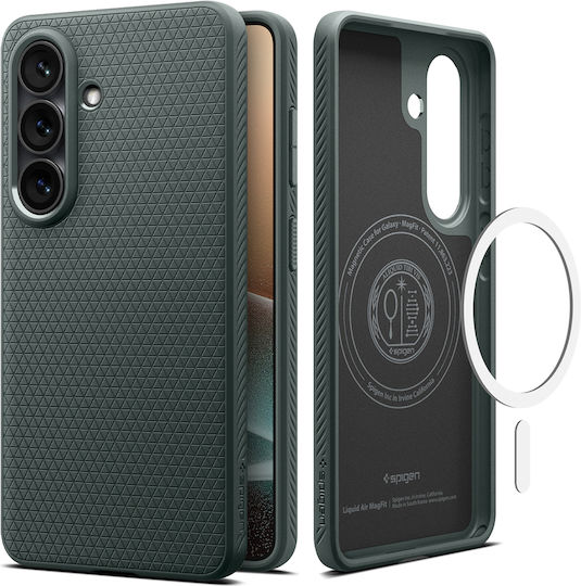 Spigen Liquid Air Mag Rückseitenhülle Silikon Grün (Galaxy S26+)