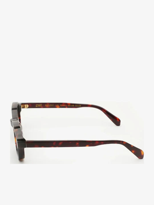 Gast Myriad Unisex Sunglasses with Black Plastic Frame and Gray Lens MYR02