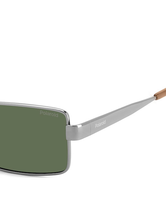 Polaroid Unisex Sonnenbrillen mit Silber Metall Rahmen und Silber Spiegel Gläsern PLD6255/S/X 6LB/UC