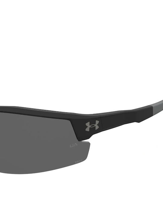 Under Armour Skillz Unisex Sunglasses with Black Plastic Frame and Black Lens