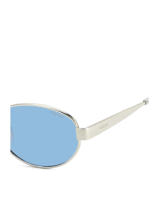 Polaroid Unisex Sonnenbrillen mit Silber Metallrahmen und Silber Spiegel Gläsern PLD6254/S/X 010/C3