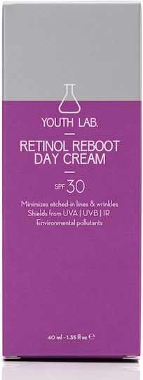 Youth Lab. Reboot Ενυδατική Κρέμα Προσώπου Ημέρας με SPF30 & Ρετινόλη 40ml