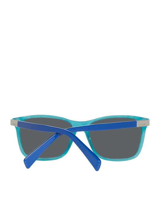 Just Cavalli Herren Sonnenbrille mit Türkis Kunststoff Gestell und Schwarz Linse JC730S 86A