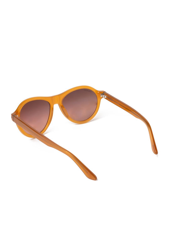 Serengeti Unisex Sunglasses with Brown Plastic Frame and Brown Gradient Lens SS527002