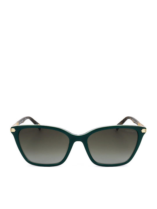 Levi's Women's Sunglasses with Green Frame and Green Gradient Lens