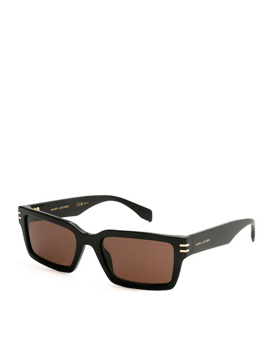 Marc Jacobs Unisex Γυαλιά Ηλίου με Μαύρο Κοκκάλινο Σκελετό και Καφέ Φακό MARC 905/S 807/70