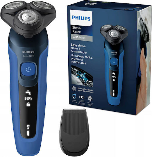 Philips Series 5000 S5466/17 Περιστρεφόμενη Ξυριστική Μηχανή Προσώπου Επαναφορτιζόμενη