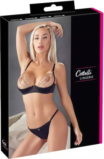 Cottelli Collection Sexy Σετ Εσωρούχων Μαύρο