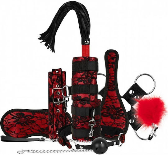 Bedroom Fantasies BDSM Kit σε Κόκκινο Χρώμα 9τμχ