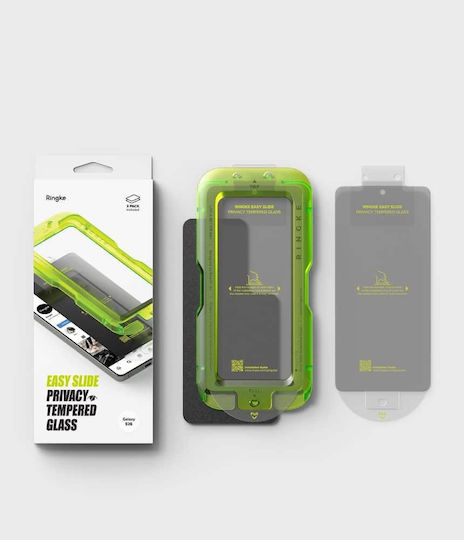Ringke Easy Slide Datenschutz Gehärtetes Glas 2 Stück Schwarz Galaxy S26