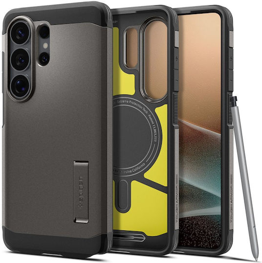 Spigen Tough Armor Mag Umschlag Rückseite Kunststoff Gunmetal Galaxy S26 Ultra