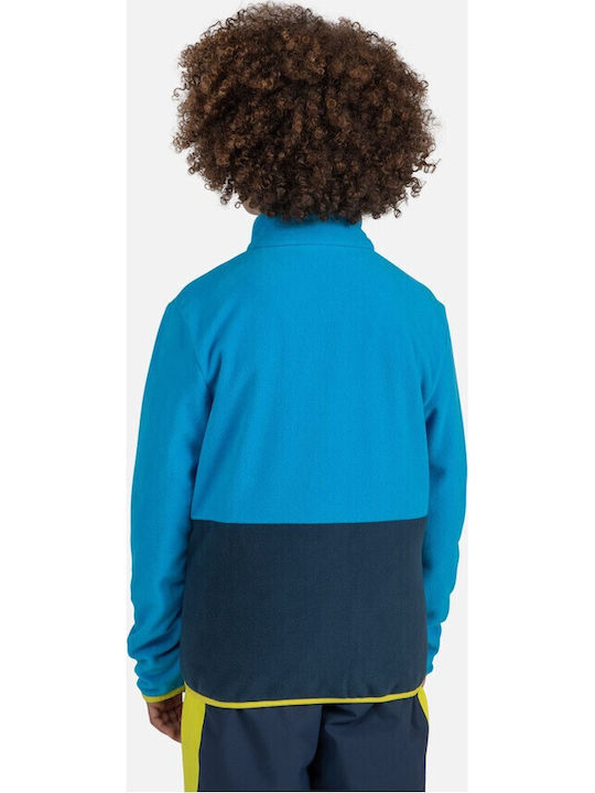 Kinder-Strickjacke Vlies Hellblaue