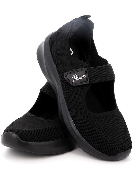 Women's Ballerina Shoes With Strap In Black Colour