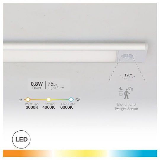 GSC LED Emergency Light with Battery Power Source and Motion Sensor