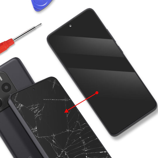 Clappio Ecran Complet Xiaomi Redmi Note 14 5G Panou Amoled Sticlă Șasiu Negru