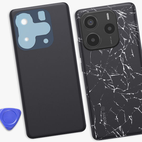 Clappio Replacement Battery Cover Redmi Note 14 5g Integrated Adhesive Black