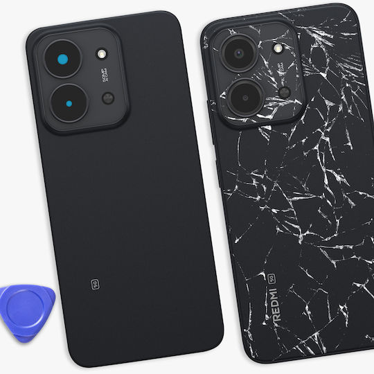 Clappio Ersatzabdeckung Für Redmi 15c 5g Mit Integriertem Kleber Schwarze