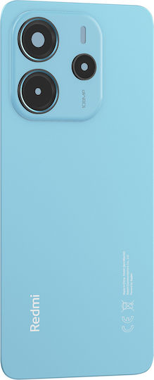 Clappio Capac Baterie Xiaomi Redmi Note 14 4G Lentile Cameră Preasamblate Albastru