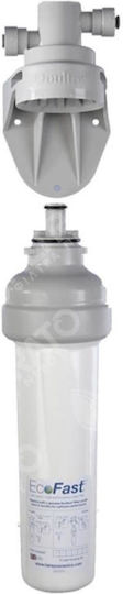 Doulton Ecofast Water Filter System Single Under Sink 3/8'' with Faucet & Replacement Filter Doulton M12 Biotect Ultra SI 0.5 μm 74-0011