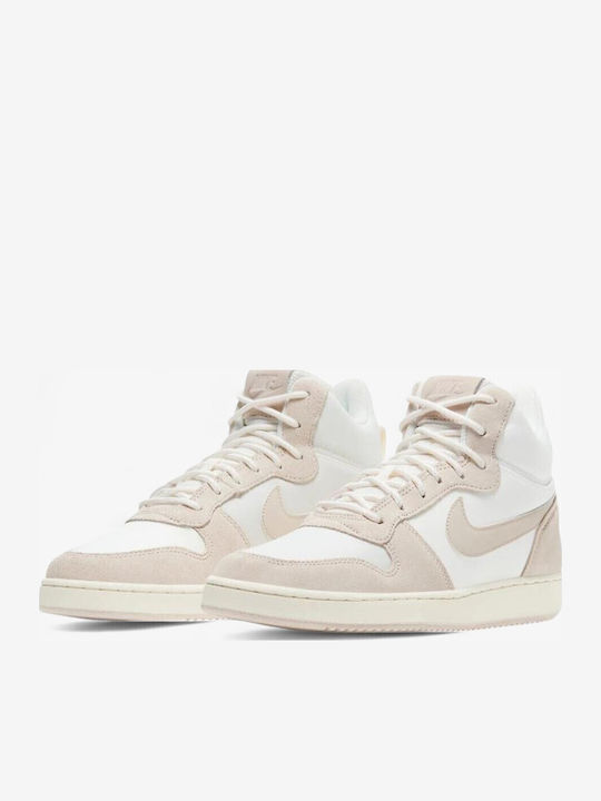 Recreation Mid Top Premium Γυναικεία Μποτάκια Λευκά