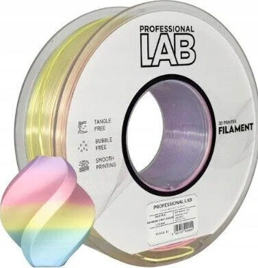 Silk Pla Rainbow Filament 3d Printer Professional Lab 1 Kg 1.75 Mm Rainbow Yellow Orange Pink