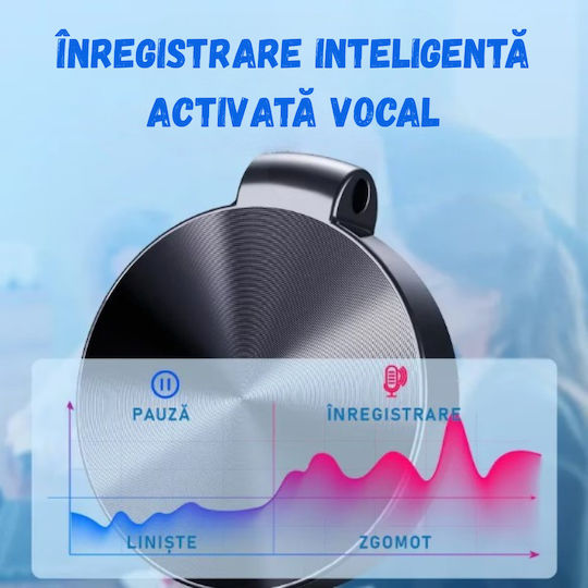 Reportofon Spion Birai Br30 8gb Activare Vocală Înregistrare Hd Autonomie Baterie 12h 120 Zile Standby