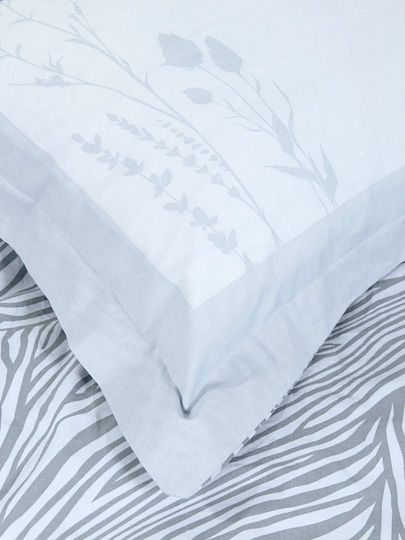 Nima Σετ Μαξιλαροθήκες Oxford Grey 52x72εκ.