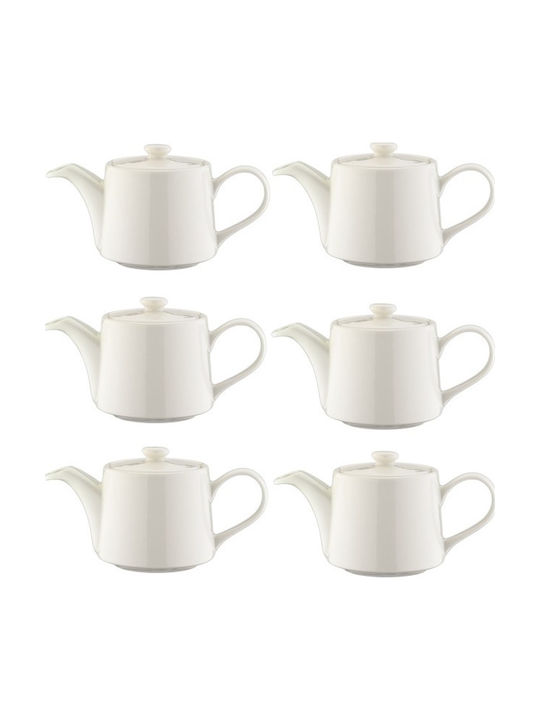 Bonna Banquet Τσαγιέρα Πορσελάνης Λευκή 400ml