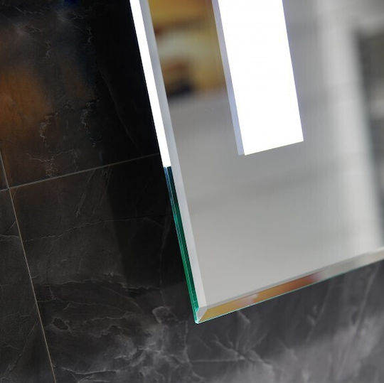 Inter Ceramic ICL 1978 Oglindă Rectangulară cu Lumini LED din Oțel Inoxidabil 50x70cm Inter Ceramic ICL 1978 Oglindă Rectangulară cu Lumini LED din Oțel Inoxidabil 50x70cm
