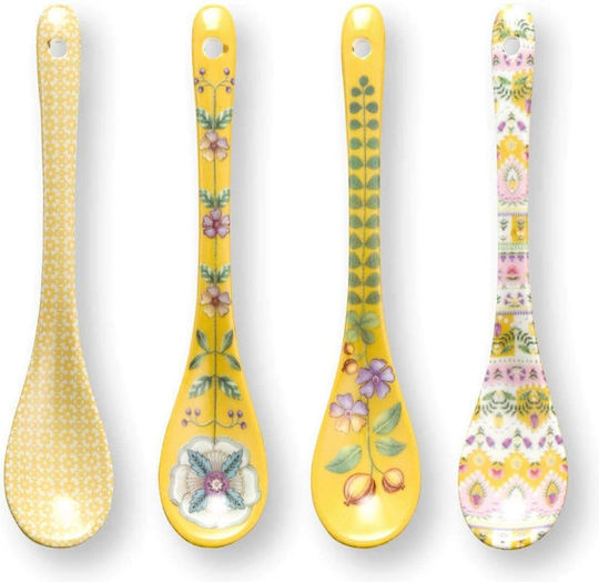 PiP Studio Set Linguri Din Porțelan Galbene 4 Bucăți