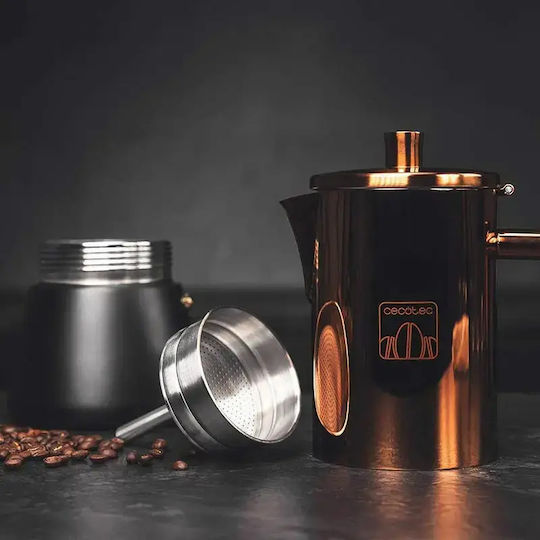 Cecotec Moking Ηλεκτρικό Μπρίκι Espresso Inox Καφέ