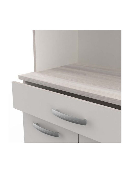 Επιδαπέδιο Ντουλάπι Basil 101x42.3x185.3cm Λευκή