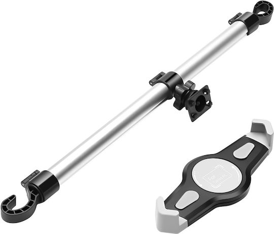Avizar Suport Auto Tetieră Pentru Tablete 7” - 11” Smartphone-uri Rotire 360° Argintiu
