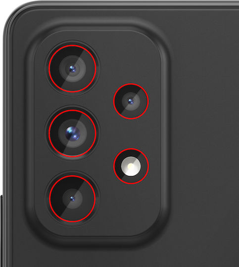 Clappio Replacement Lens Rear Camera Galaxy A53 A33 Black