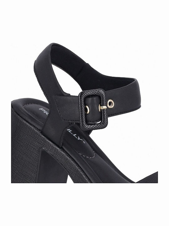 Anatomische Damen Sandalen Schwarz