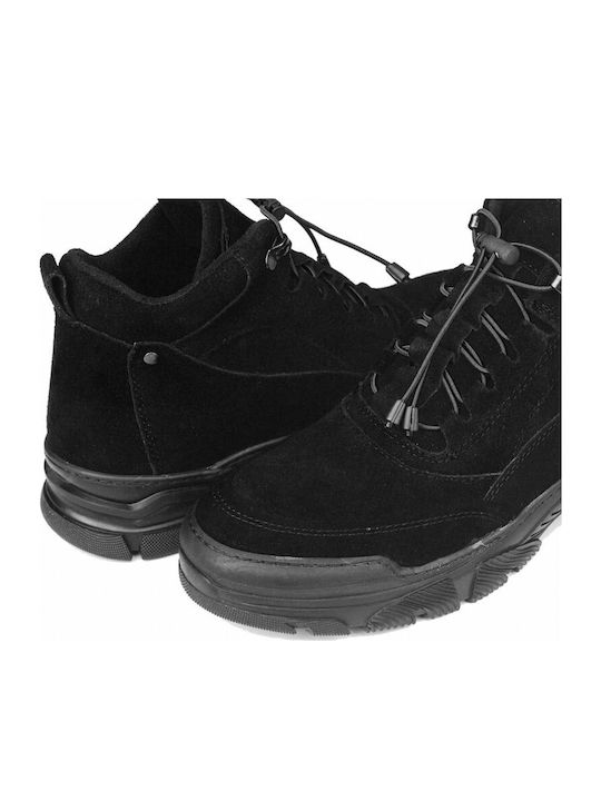 Wildleder Schwarz Herrenstiefel