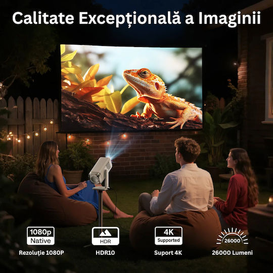 ED549 Mini Projector LCD Full HD με Wi-Fi και Ενσωματωμένα Ηχεία
