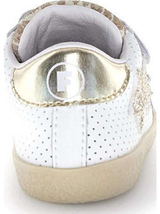 2 Vl Kids Sneakers with Hoop & Loop Closure Gold