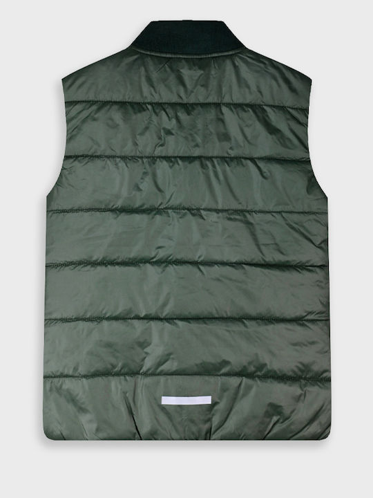 Kids Casual Sleeveless Jacket Black