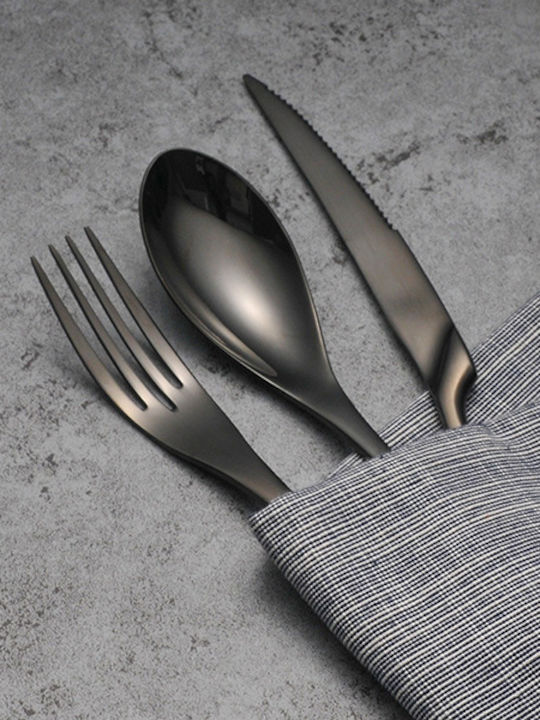 Raki Wicked Set Furculițe Alimente Inox Negru 6 Bucăți