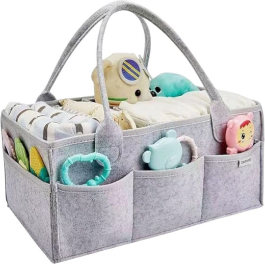 Queen Mother Baby Cosmetic Basket Gray